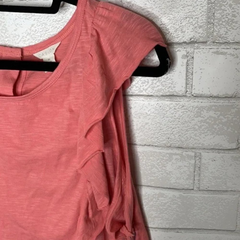 NWT Caslon Pink Blossom Flutter Sleeve Top - Picture 5 of 11